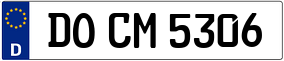 Truck License Plate